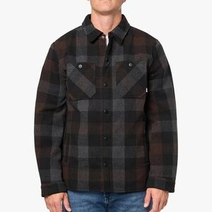 BASS OUTDOOR Men’s Wool Blend Sherpa Lined Shacket | Size Small